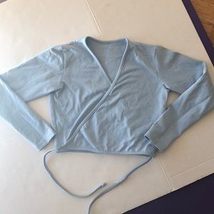🎏 So Danca brand blue ballet wrap top